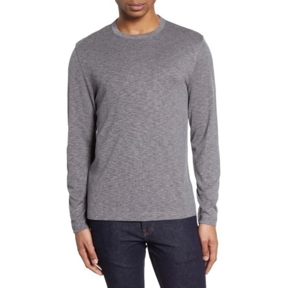 Nordstrom Grey Heather Long Sleeve Shirt Men’s Size XL‎ NWT